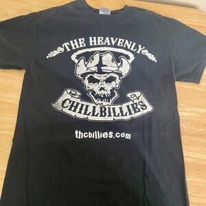 The Heavenly Chillbillies Black T Shirt Size Small